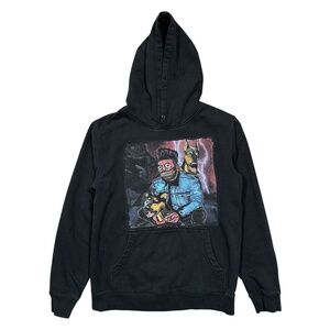 XO The Weeknd Chapter VI Doberman Black Fleece Hoodie Mens Small